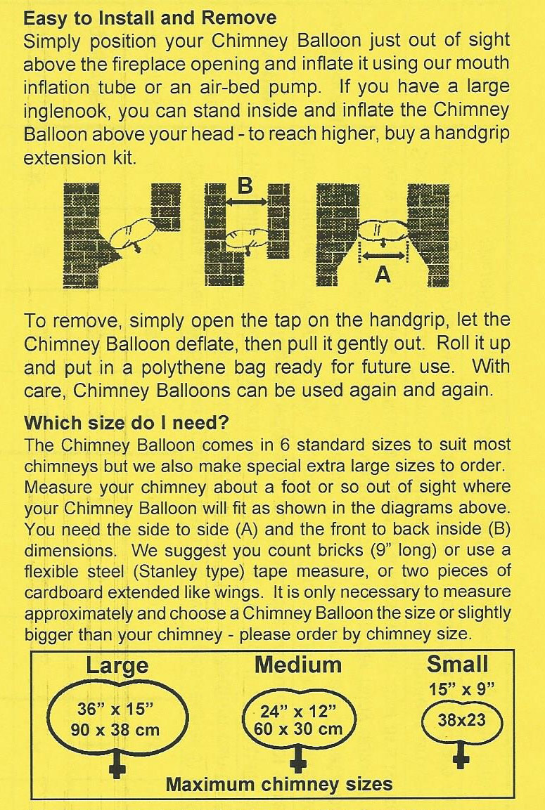 Original Chimney Balloon - Clothesmaid